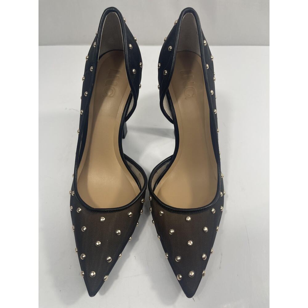 INC Shoes Women's Size 7.5 Black Kalaya2F Studded D'Orsay Pumps Heels Dressy - Picture 6 of 14
